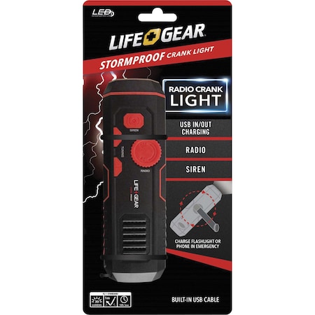 FLASHLIGHT,RADIO,CRANK,USB